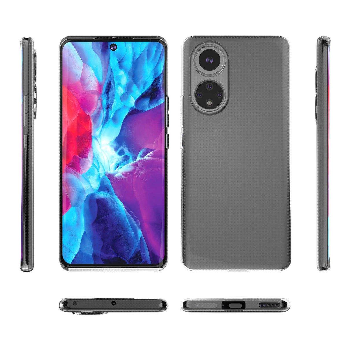 Ultra Clear 0,5 mm Honor 50 Pro gel cover gennemsigtigt