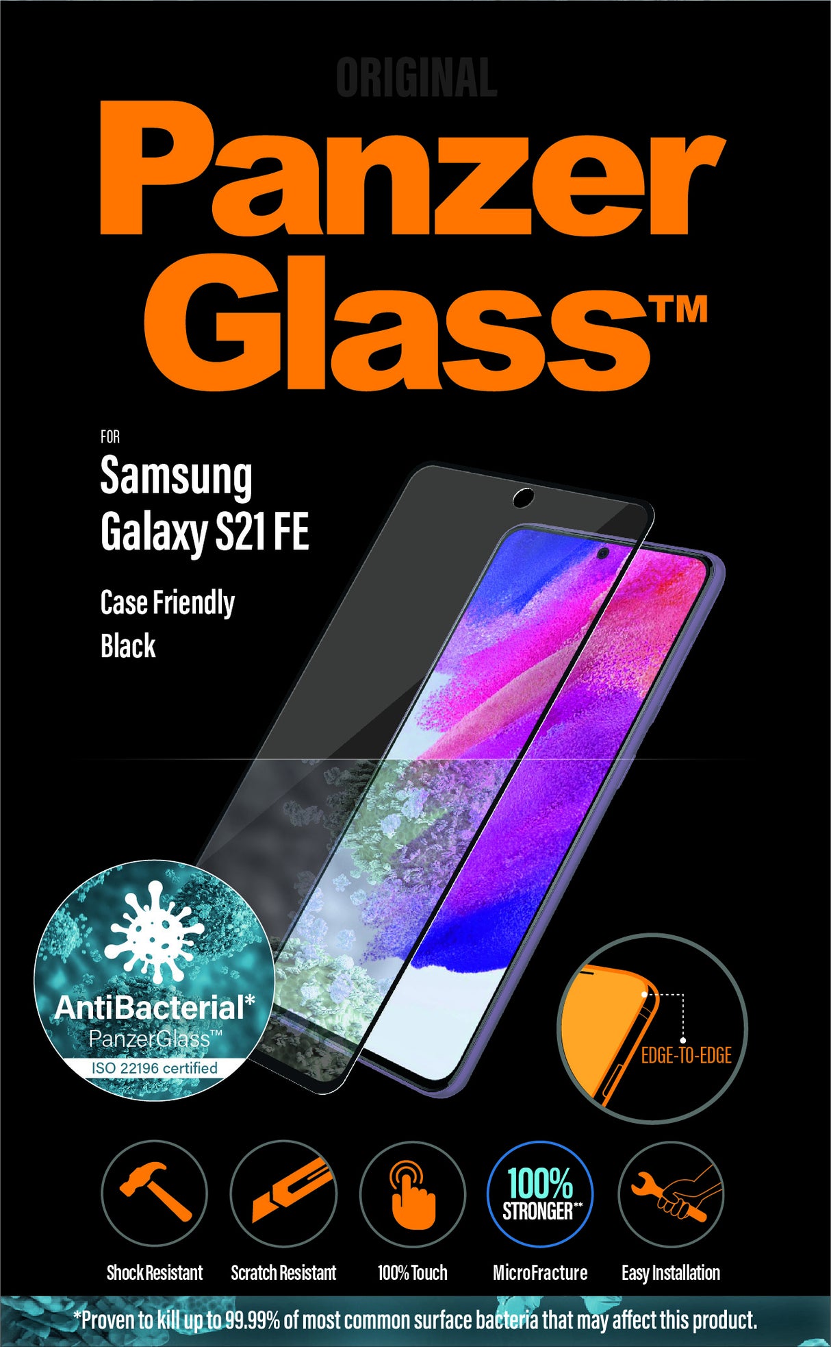 PanzerGlass Samsung Galaxy S21 FE (CF), Black AB