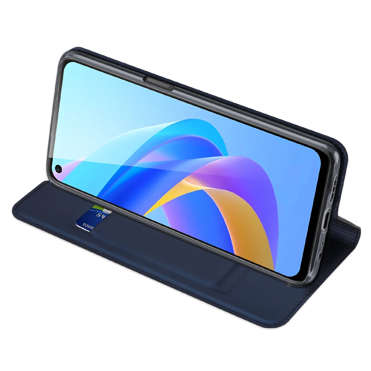 Dux Ducis Skin Pro-kasse med flip Realme 9i / Oppo A36 blå