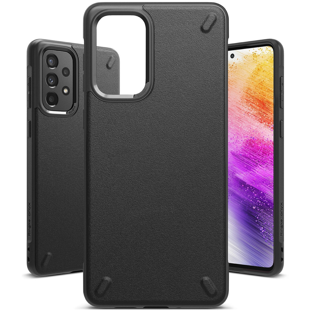 Ringke Onyx holdbar TPU Cover til Samsung Galaxy A73 sort