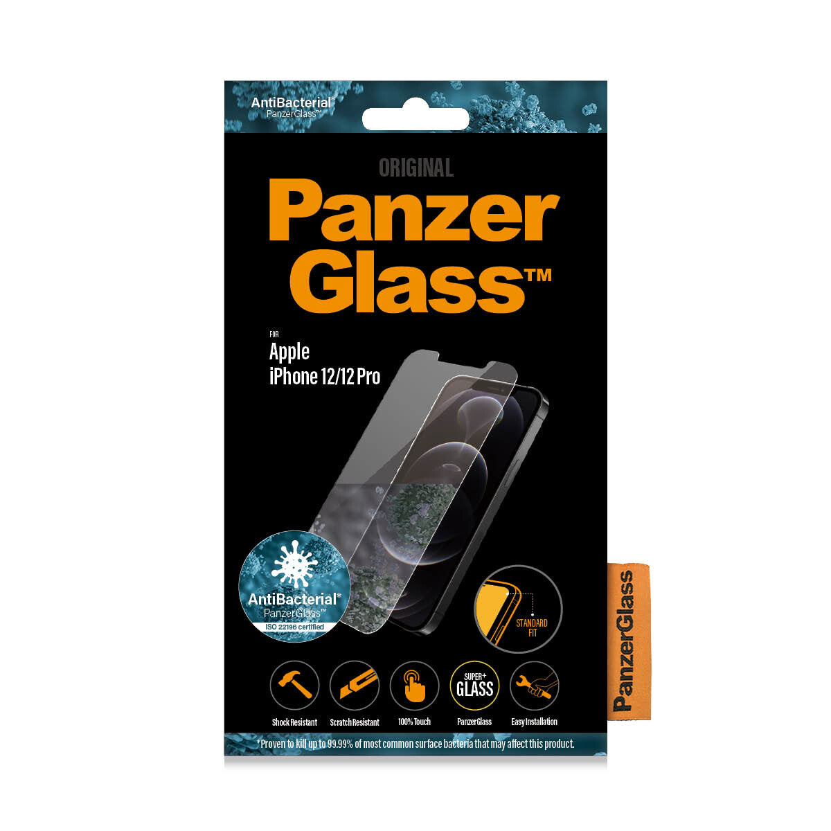 PanzerGlass ® Skærmbeskyttelse iPhone 12 | 12 Pro | Standard Fit