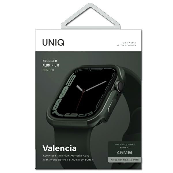 Uniq Valencia case til Apple Watch 4/5/6/7/8/SE/SE2 45/44 mm - grøn