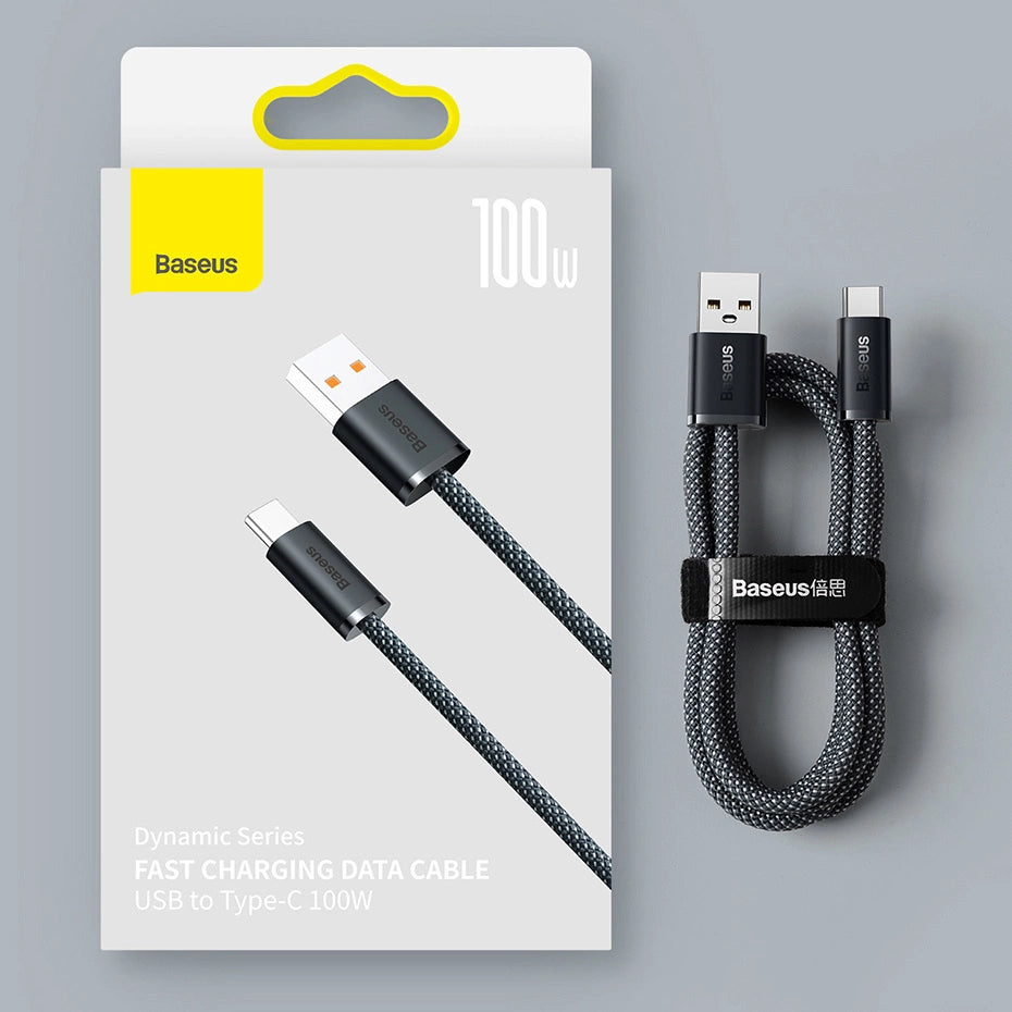 Baseus Dynamic Series USB-kabel - USB Type C 100W 1m grå (CALD000616)