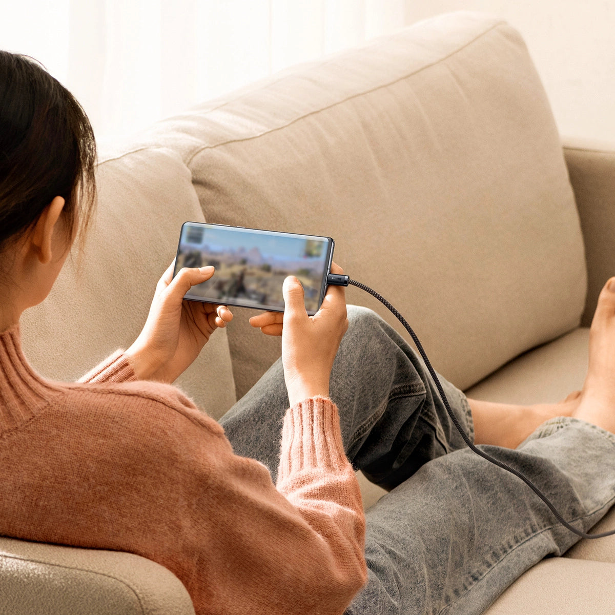 Baseus Dynamic Series USB-kabel - USB Type C 100W 1m grå (CALD000616)