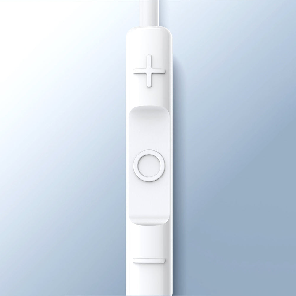 Baseus Encok H17 3,5 mm minijack-hovedtelefoner med ledning, hvide (NGCR020002)