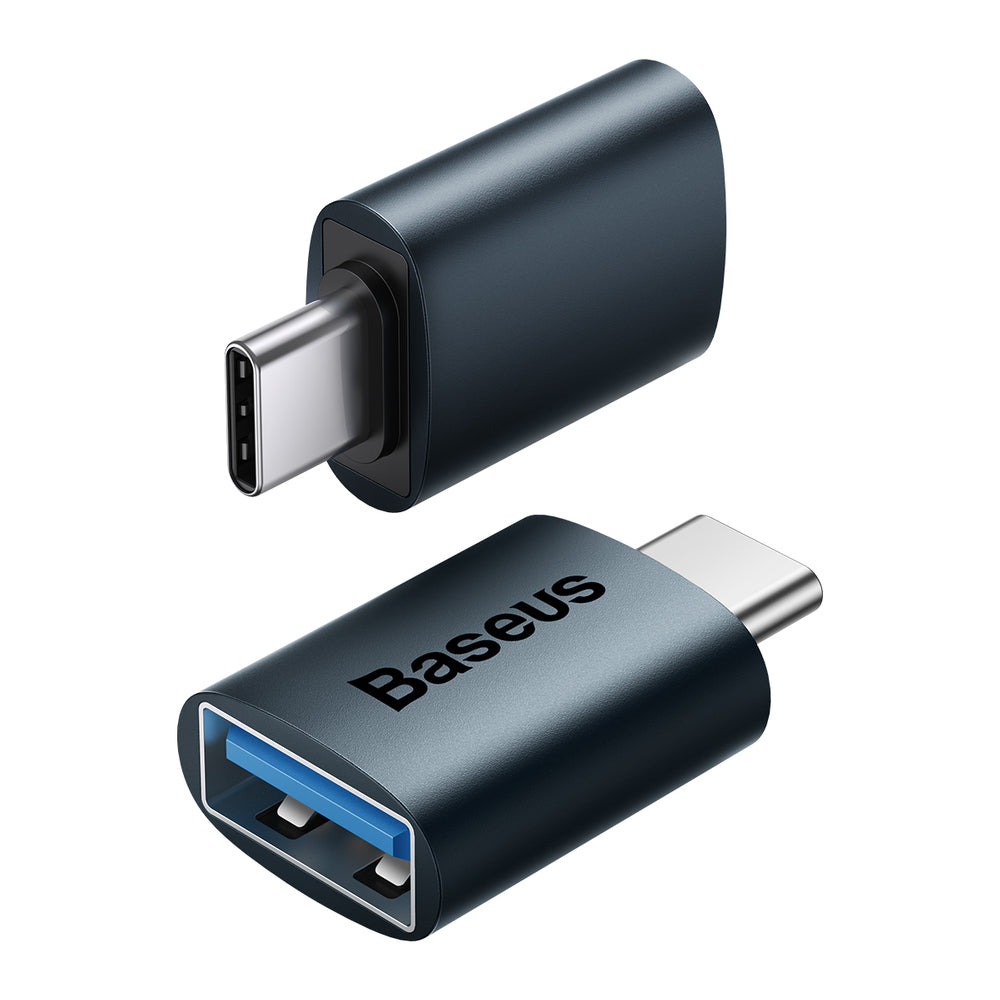 Baseus Ingenuity Series USB Type C til USB-A 3.2 gen 1 adapter blå (ZJJQ000003)