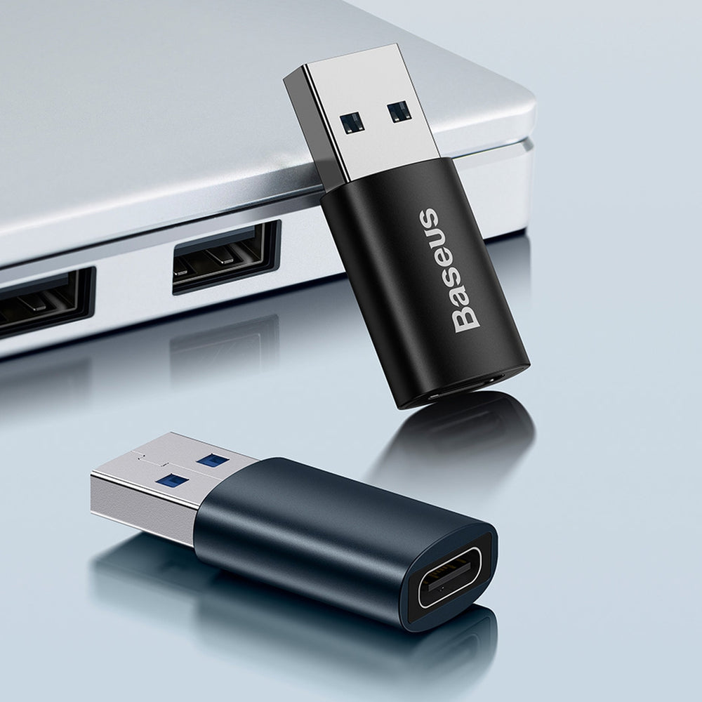 Baseus Ingenuity Series Mini Adapter USB 3.1 OTG to USB Type C Blue (ZJJQ000103)