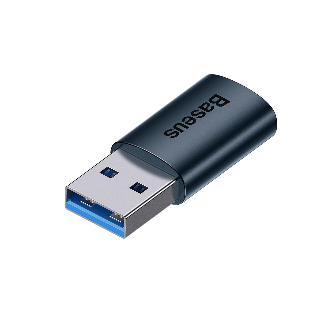 Baseus Ingenuity Series Mini USB 3.1 OTG til USB Type C adapter blå (ZJJQ000103)