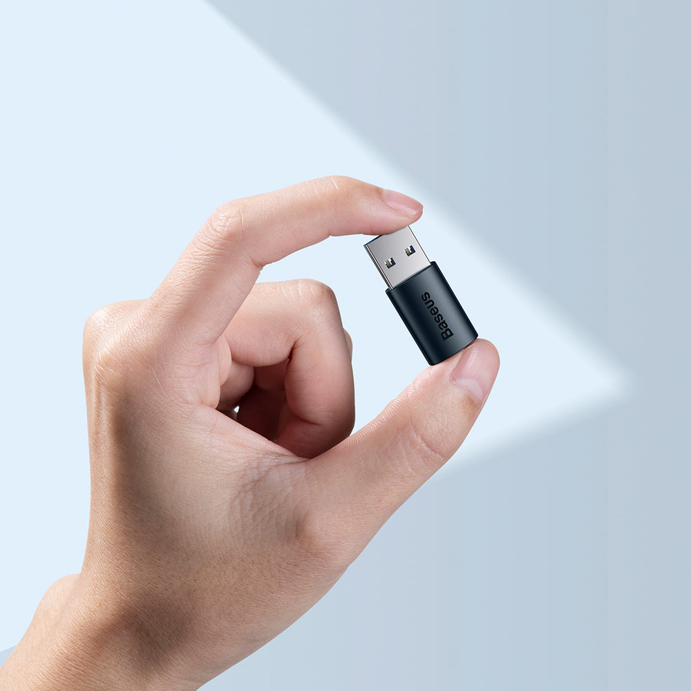 Baseus Ingenuity Series Mini Adapter USB 3.1 OTG to USB Type C Blue (ZJJQ000103)