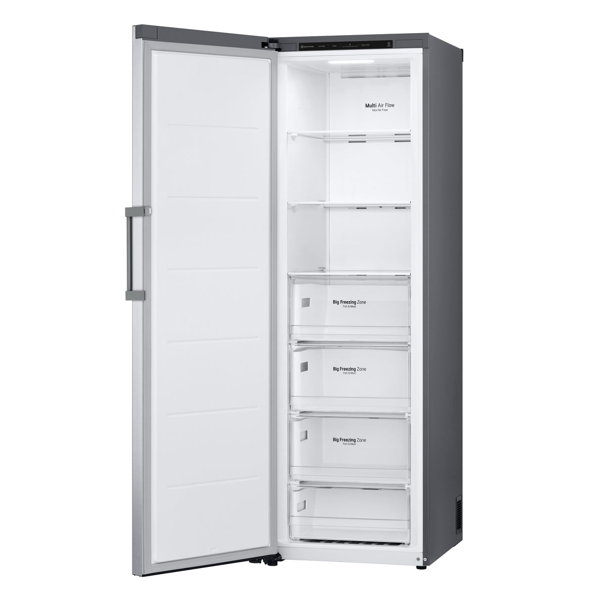 LG GFT41PZGSZ Stående fryser Fritstående 324 L Rustfrit stål