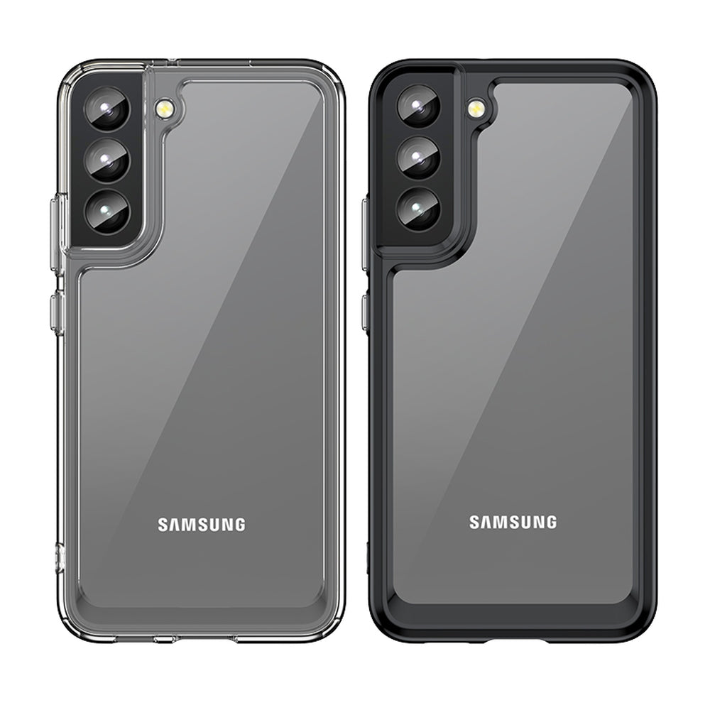 Outer Space Case Cover til Samsung Galaxy S22 + (S22 Plus) Hard Cover med Gel Frame Blue