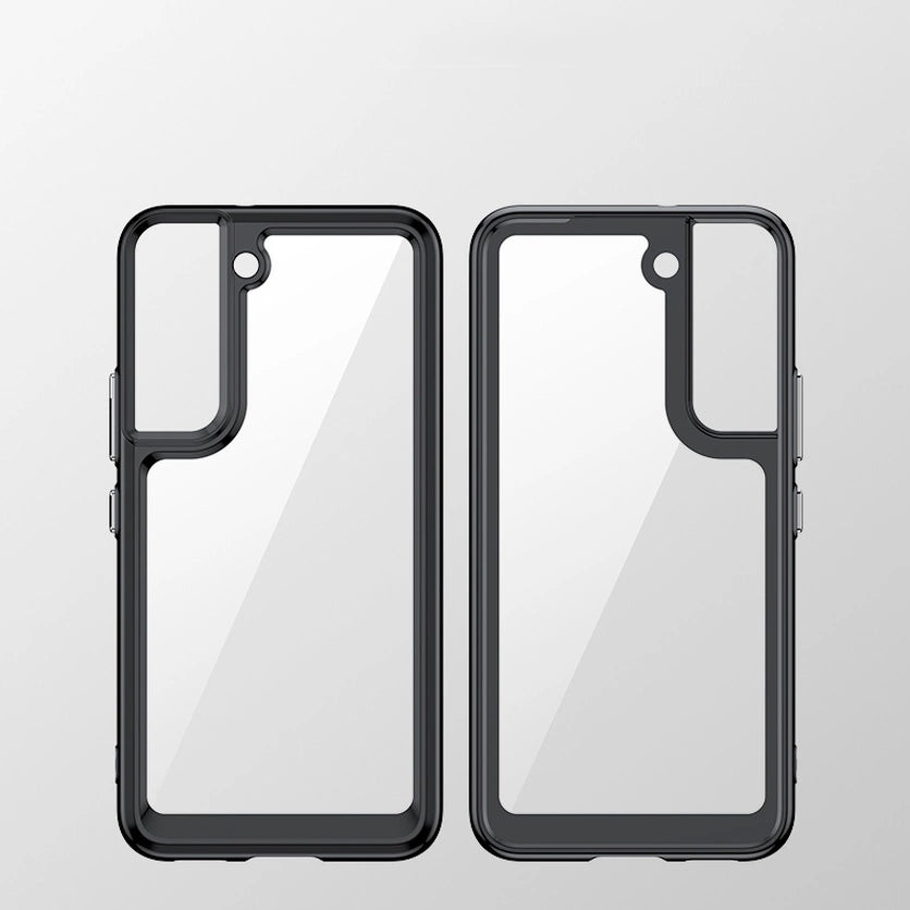 Udendørs rumkasse Kasse til Samsung Galaxy S22 + (S22 Plus) Hardcover med Gel Frame Transparent