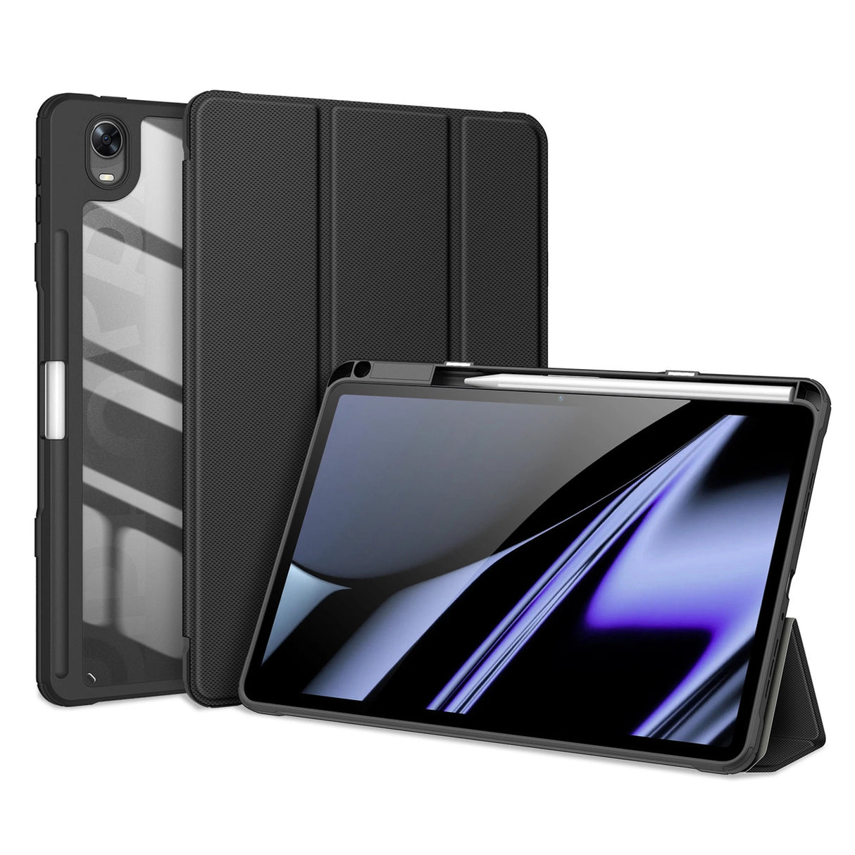 Dux Ducis Toby Armored Flip Smart Case til Oppo Pad med Stylus Holder sort