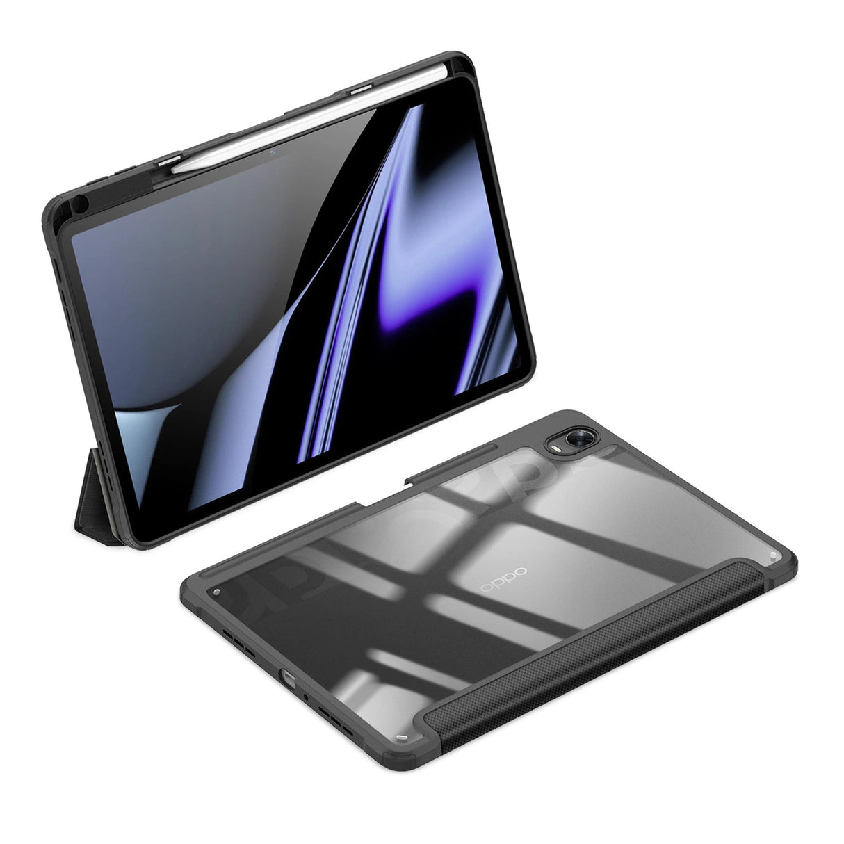 Dux Ducis Toby Armored Flip Smart Case til Oppo Pad med Stylus Holder sort