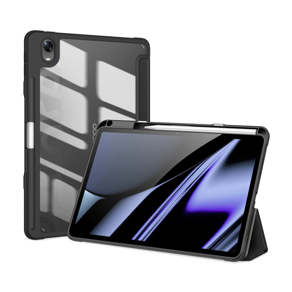 Dux Ducis Toby Armored Flip Smart Case til Oppo Pad med Stylus Holder sort