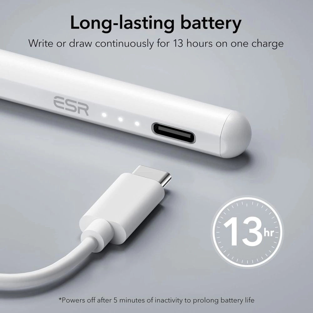 ESR Digital+ Magnetisk Stylus Pen til iPad - hvid