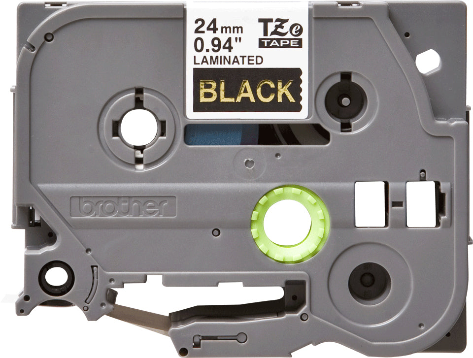 Brother TZE-354 etiketbånd Guld på sort