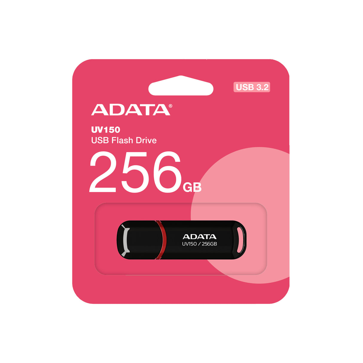 ADATA UV150 USB-nøgle 256 GB USB Type-A 3.2 Gen 1 (3.1 Gen 1) Sort