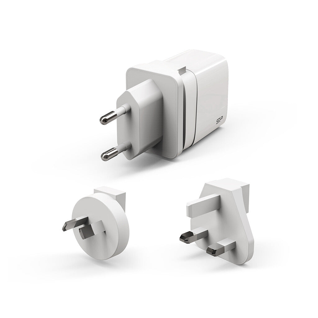 Silicon Power Boost Charger QM16 Universel Hvid Vekselstrøm Hurtig opladning Indendørs