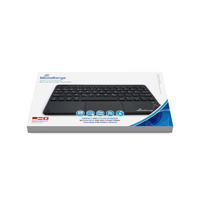 MediaRange MROS130 tastatur Kontor Bluetooth QWERTZ Tysk Sort