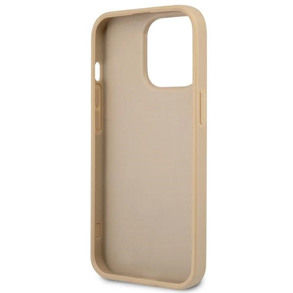 Guess GUHCP13LPSATLE iPhone 13 Pro / 13 6.1" beige/beige hardcase SaffianoTriangle Logo