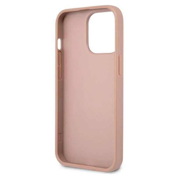 Guess GUHCP13LPSATLP iPhone 13 Pro / 13 6.1" pink/pink hardcase SaffianoTriangle Logo