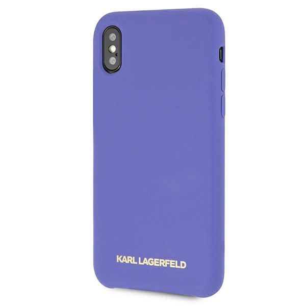 Karl Lagerfeld Silicone iPhone X/Xs Case - lilla