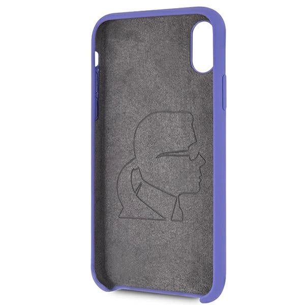 Karl Lagerfeld Silicone iPhone X/Xs Case - lilla