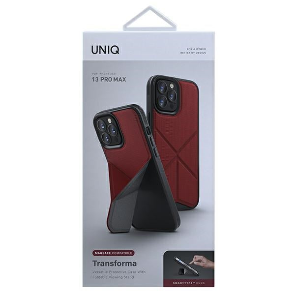 Uniq Transforma MagSafe-fodral til iPhone 13 Pro Max - rød