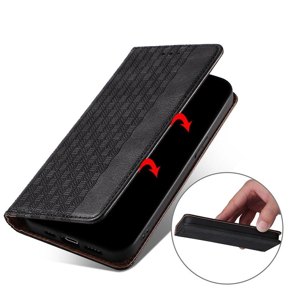 Magnet Strap Case Case for Xiaomi Redmi Note 11 Pro Pouch Wallet + Mini Lanyard Pendant Svart
