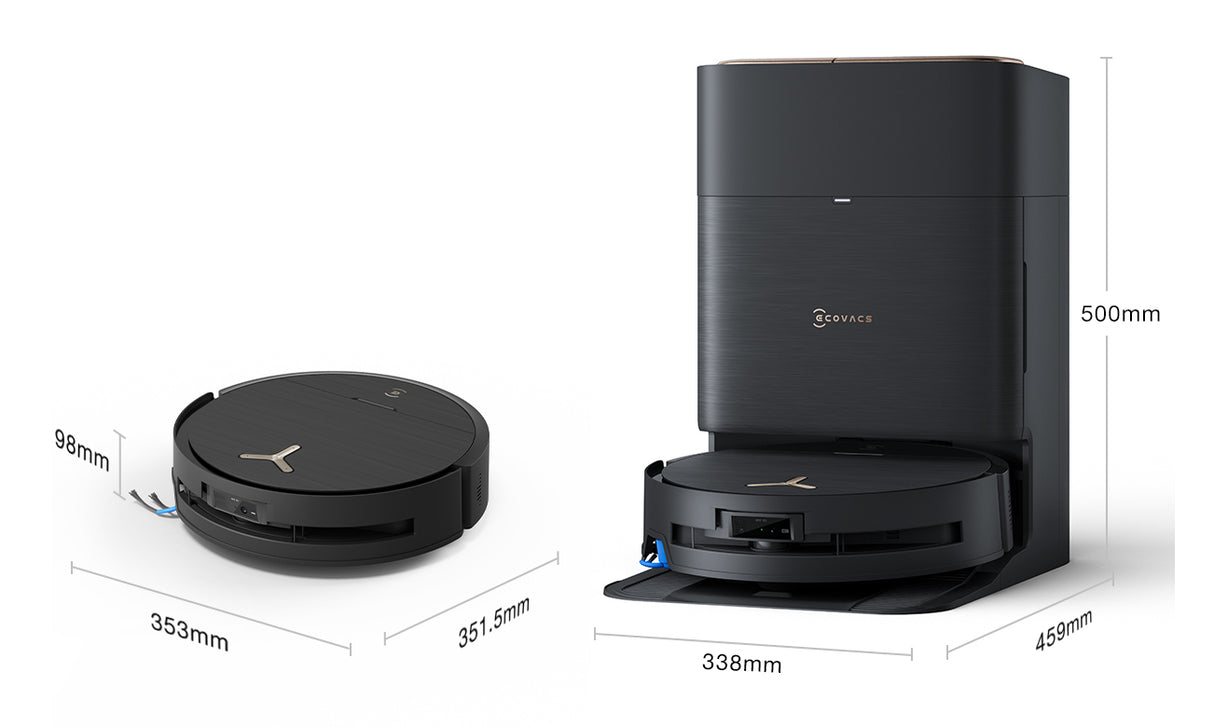 Ecovacs X9 PRO OMNI robotstøvsuger 0,22 L Kombi Sort
