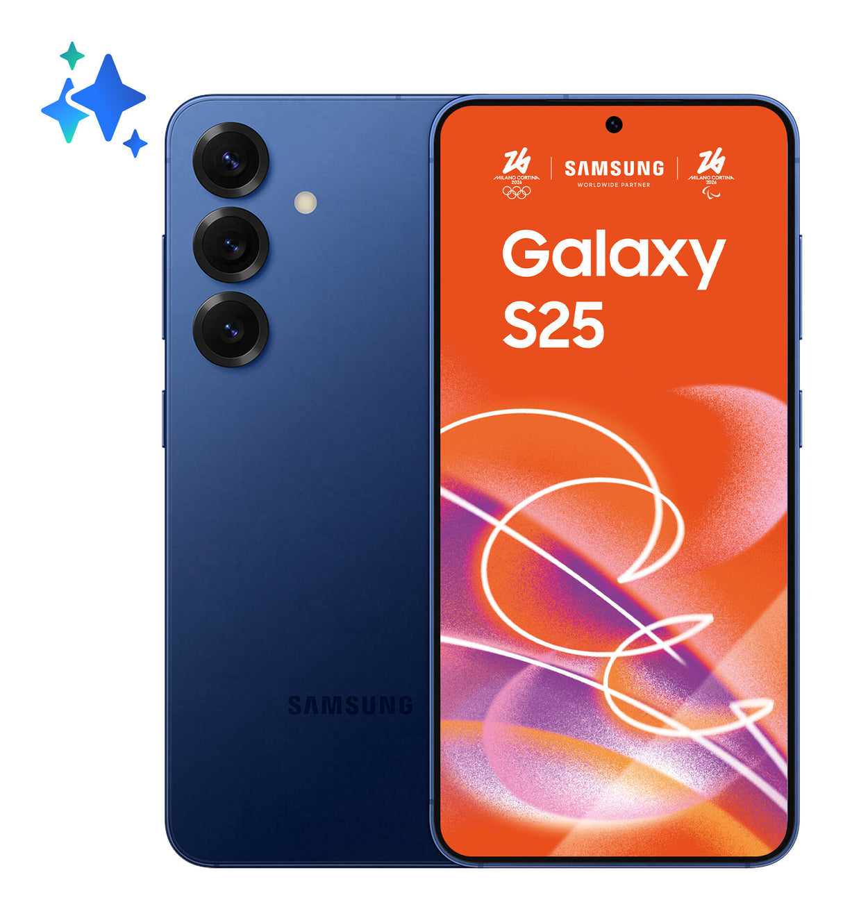 Samsung Galaxy S25 15,8 cm (6.2") Dual SIM Android 15 5G USB Type-C 12 GB 128 GB 4000 mAh Marineblå