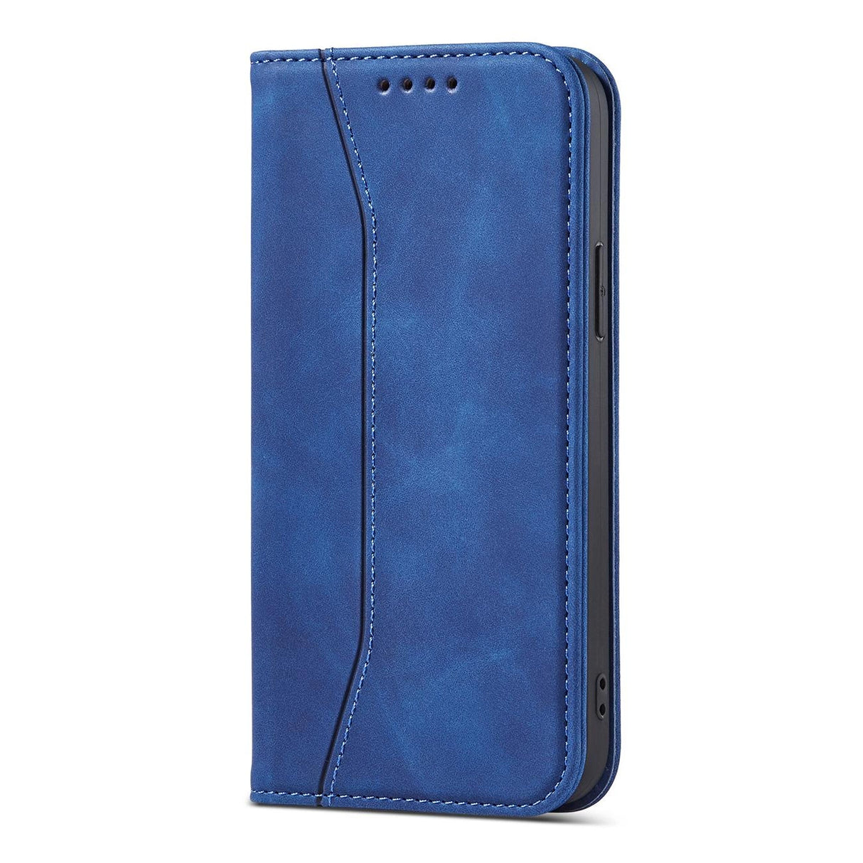 Magnet Fancy Case Case for iPhone 12 Pro Max lommekort Wallet Card Stand Blue