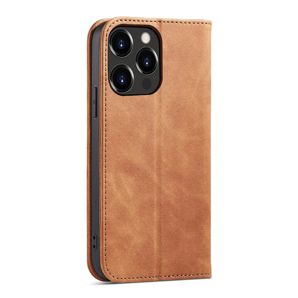 Magnet Fancy Case Case for iPhone 13 Pro Max lommekort Wallet Card Holder Brown