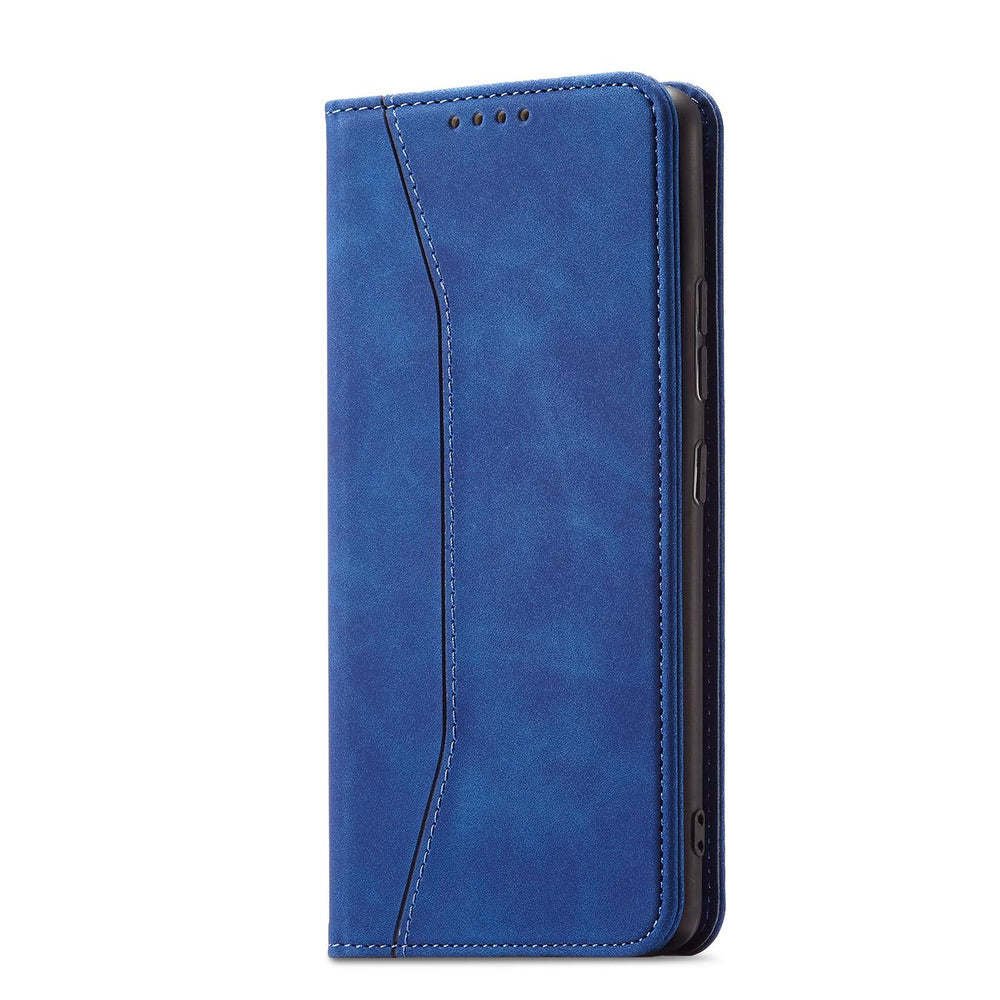 Magnet Fancy Case Case for Samsung Galaxy S22 + (S22 Plus) Push Wallet Card Holder Blue