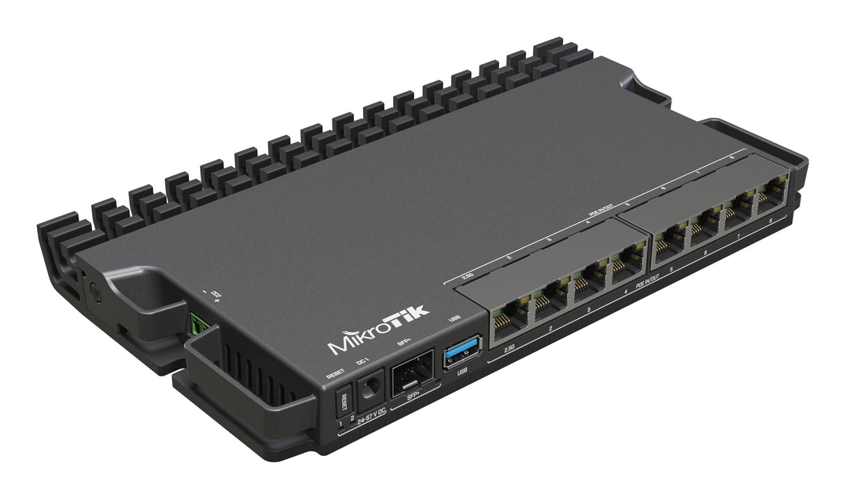 Mikrotik RB5009UG+S+IN kabelforbundet router 2.5 Gigabit Ethernet Sort