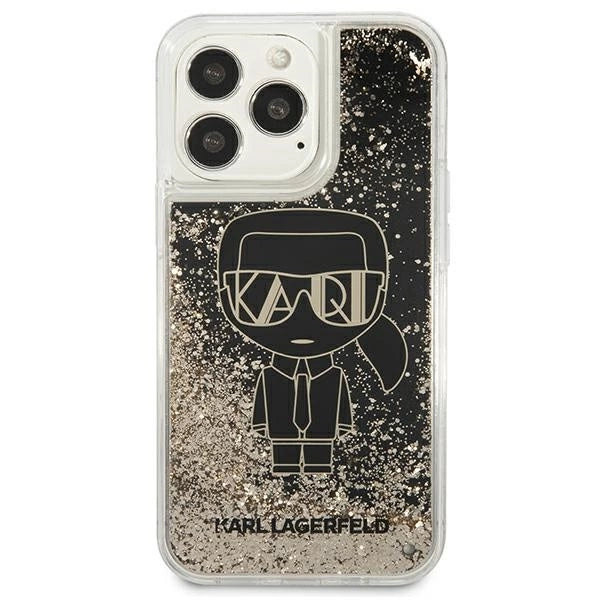 Karl Lagerfeld KLHCP13XLGGKBK iPhone 13 Pro Max 6,7" sort/sort hardcase Liquid Glitter Gatsby