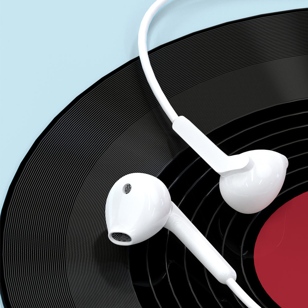 Dudao X3C In-Ear Wired USB-C Headphones 1.2m - Hvid