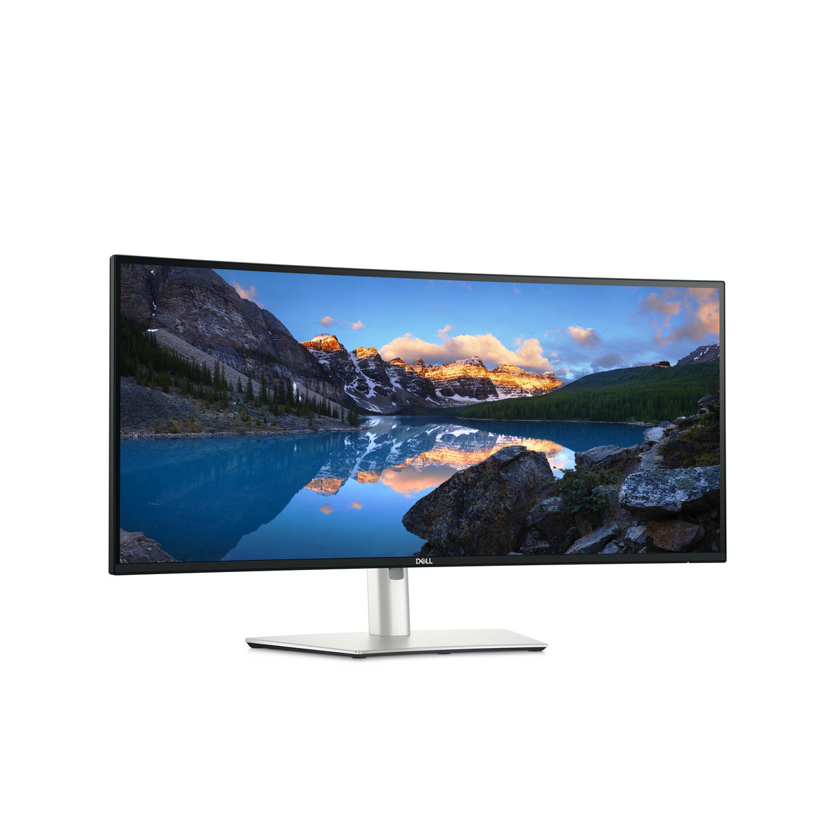 DELL UltraSharp U3425WE computerskærm 86,7 cm (34.1") 3440 x 1440 pixel Wide Quad HD LCD Sort, Sølv