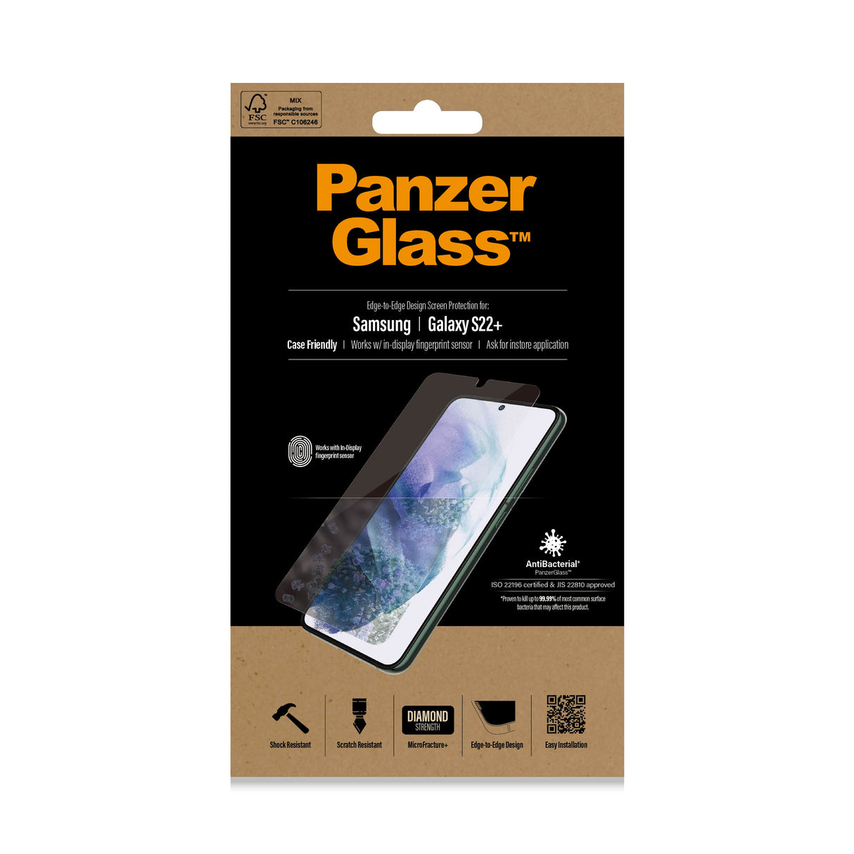 PanzerGlass Samsung Galaxy S22+ (CF), Black AB