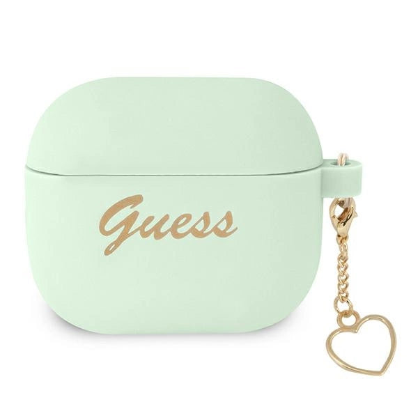 Guess GUA3LSCHSN AirPods 3 cover grøn/grøn Silicone Charm Heart Collection