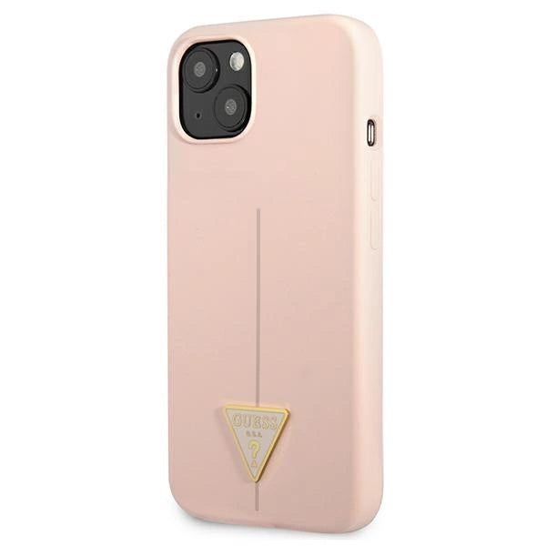 Guess GUHCP13SSLTGP iPhone 13 mini 5.4" pink/pink hardcase Silikon trekant
