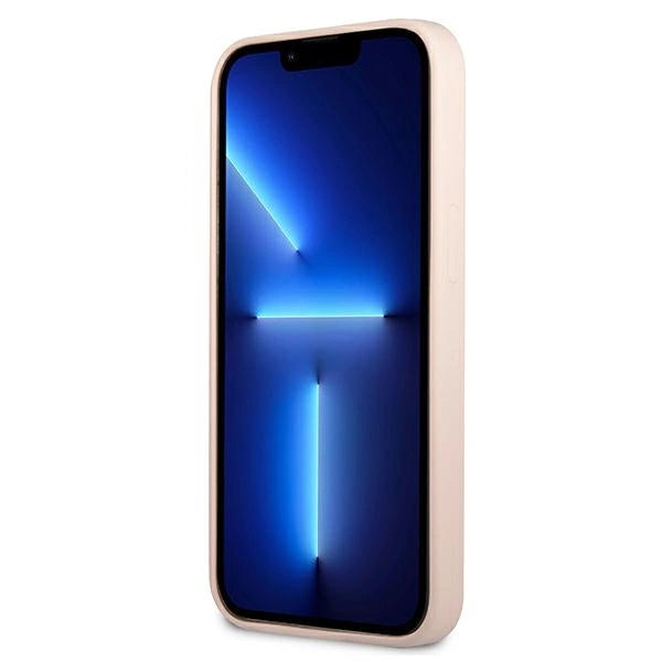 Guess GUHCP13SSLTGP iPhone 13 mini 5.4" pink/pink hardcase Silikon trekant