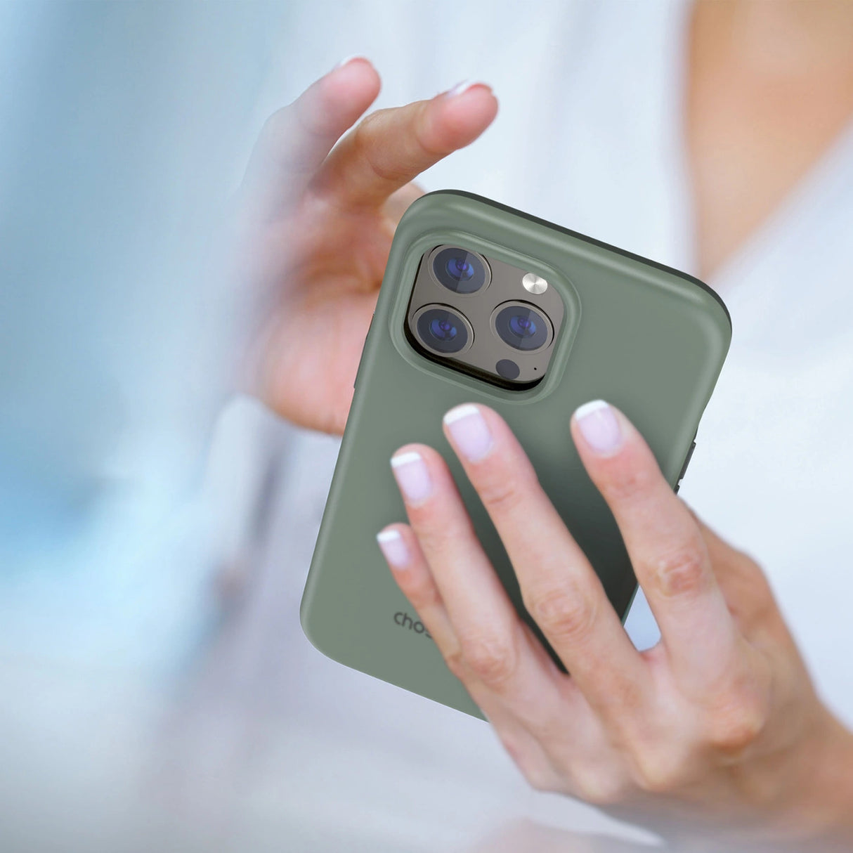 Choetech MFM Anti-drop Case Cover til iPhone 13 Pro Max grøn (PC0114-MFM-GN)