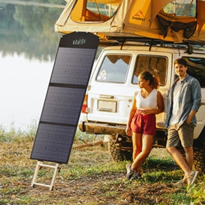 Choetech SC008 solopladning 120W DC / USB-C / 2x USB-A - sort