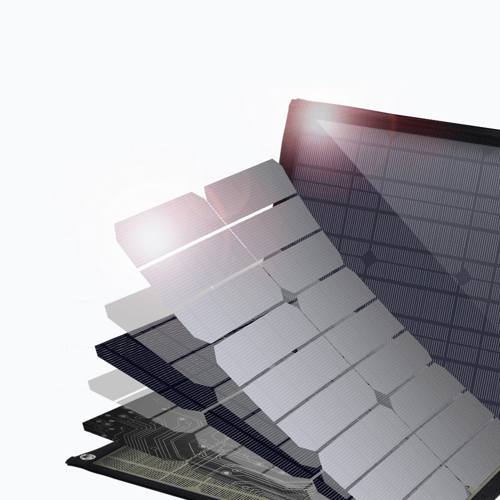 Choetech SC008 solopladning 120W DC / USB-C / 2x USB-A - sort