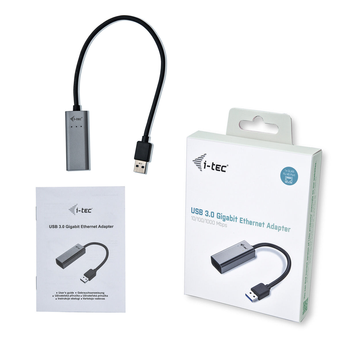 i-tec Metal U3METALGLAN netværkskort Ethernet 1000 Mbit/s
