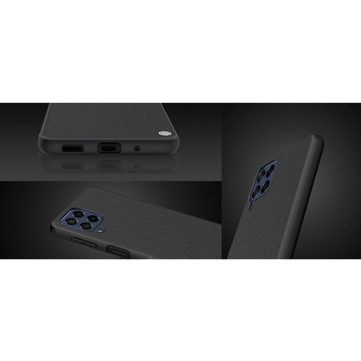 Nillkin Textured Case holdbar forstærket kuffert med gel ramme og nylon tilbage til Samsung Galaxy M53 5G sort