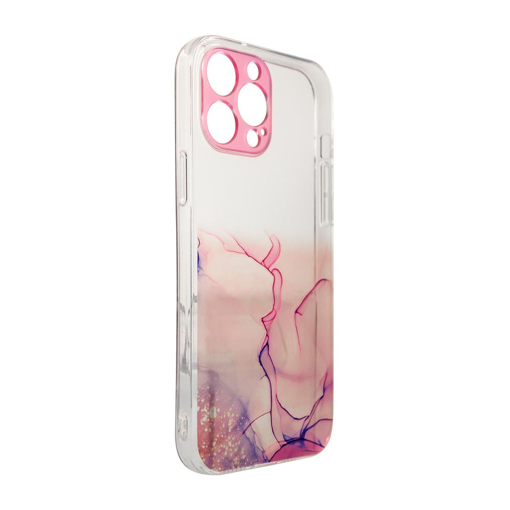 Marmor Case til iPhone 12 Pro Max Gel Cover Marmor Pink