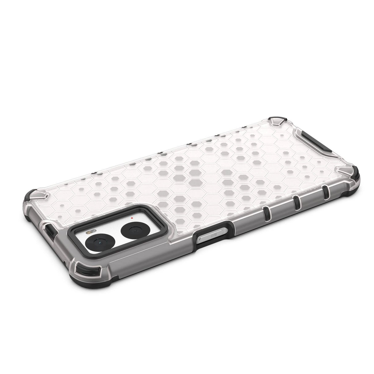 Honeycomb case pansret cover med gel ramme Oppo A76 / Oppo A36 / Realme 9i gennemsigtig